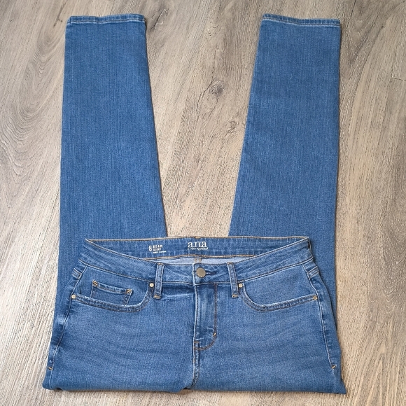 a.n.a Denim - sac336 Mid Rise w/29" Inseam Skinny a.n.a Women's Denim Jeans Size 8